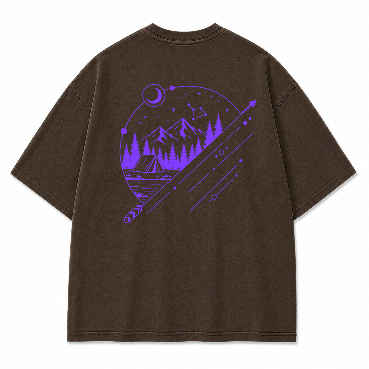 Celestial Mountain Camp Graphic T-Shirt