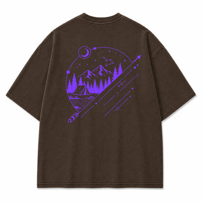 Celestial Mountain Camp Graphic T-Shirt