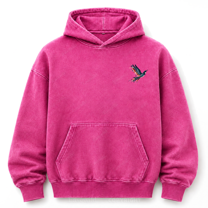Pixel to Peaks Washed Graphic Hoodie