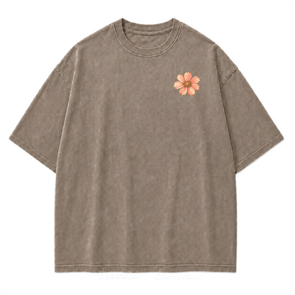 Golden Hour Lakeside Van Washed Print Tee