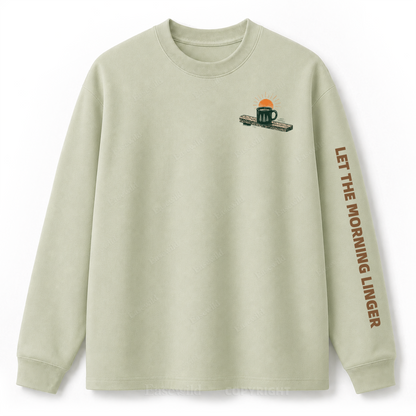 Slow Mornings Graphic Long Sleeve Tee