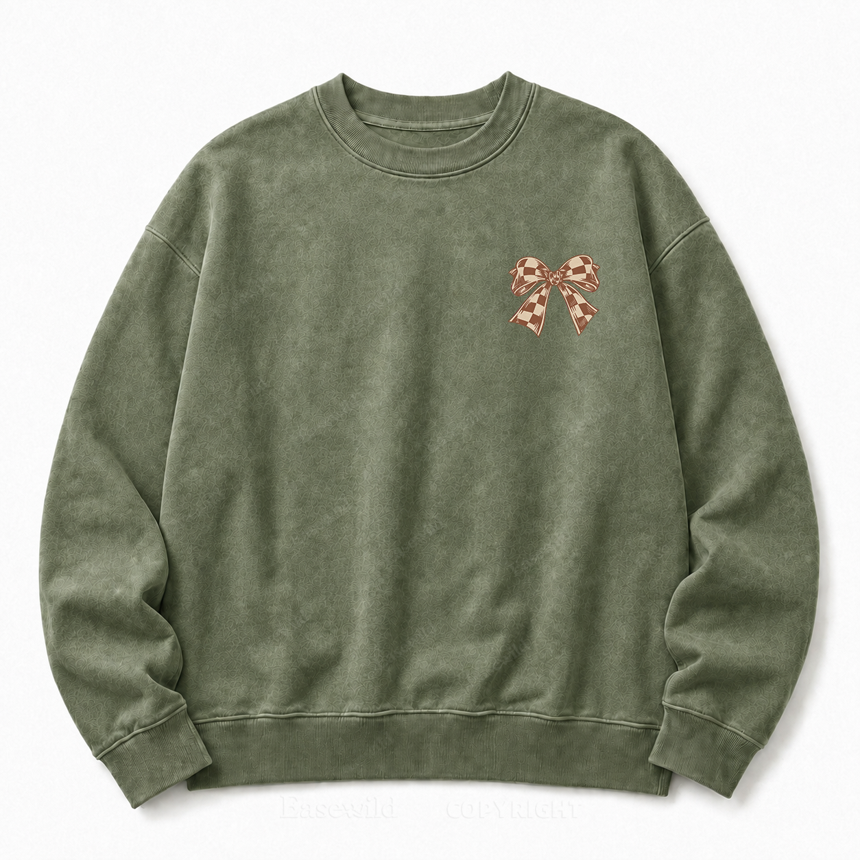 MAMA Bow Washed Graphic Sweatshirt