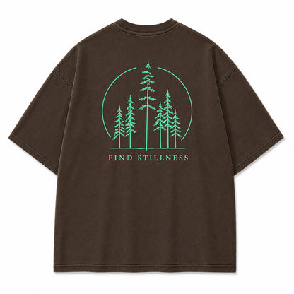 Find Stillness Pine Forest Graphic T-Shirt