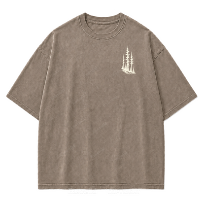 In the Stillness Mountain Washed Print Tee