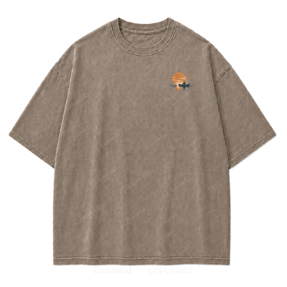 Stay Awhile by the Water Print Tee