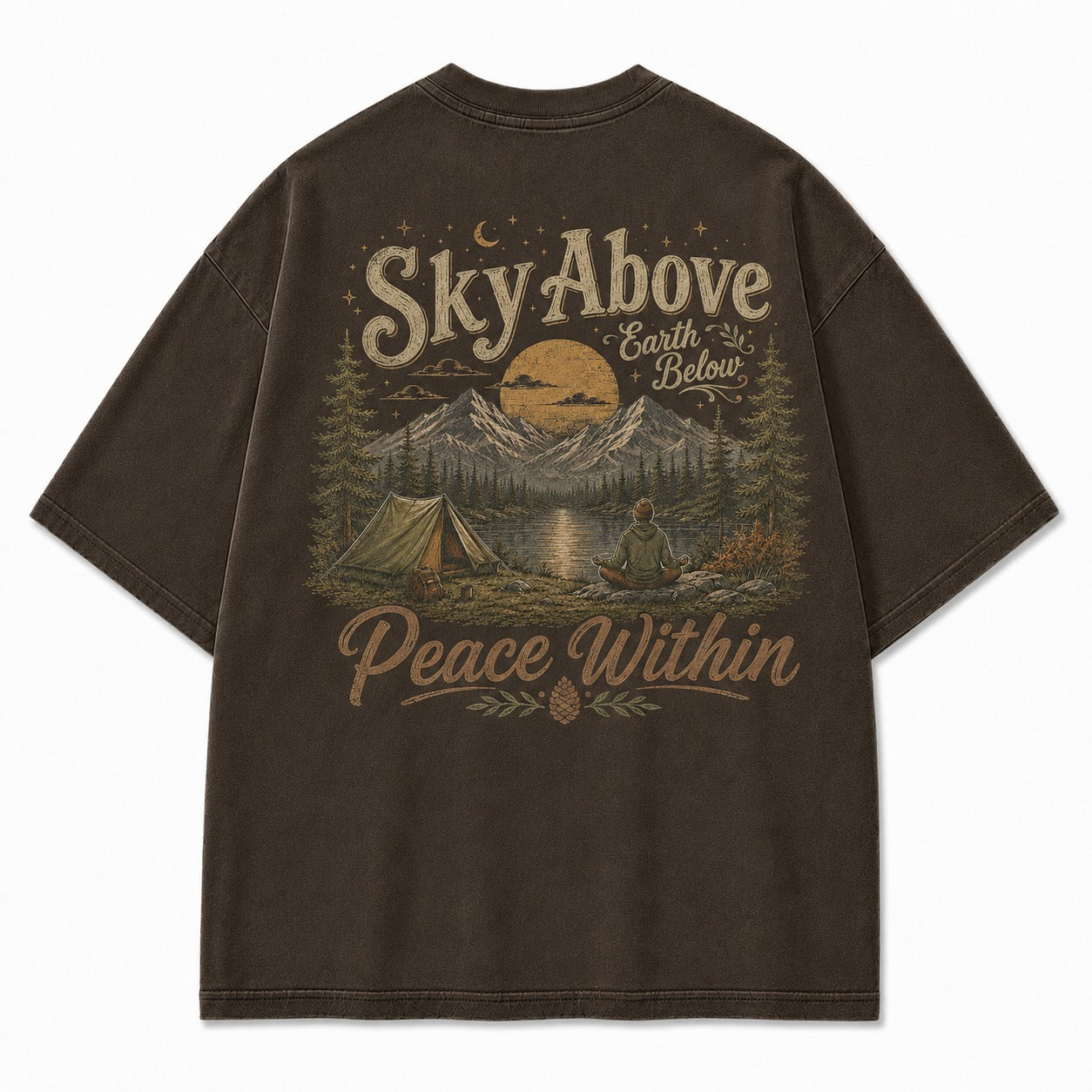 Peace Within Mountain Graphic Tee