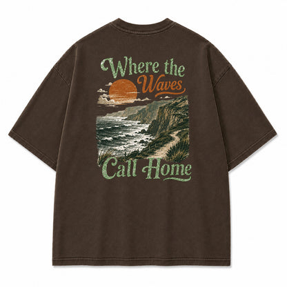 Where the Waves Call Home Graphic T-Shirt