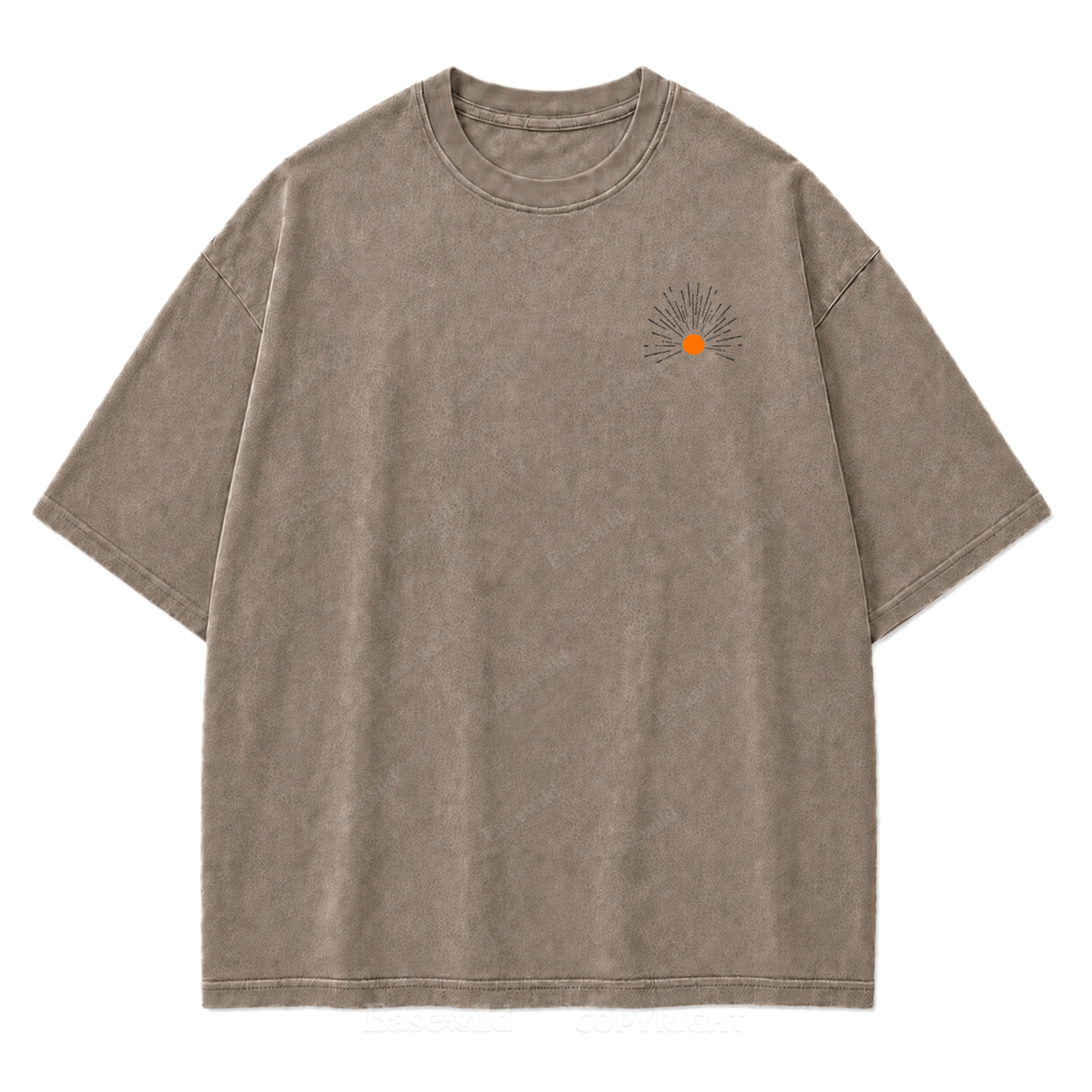Be The Light Washed Print Tee