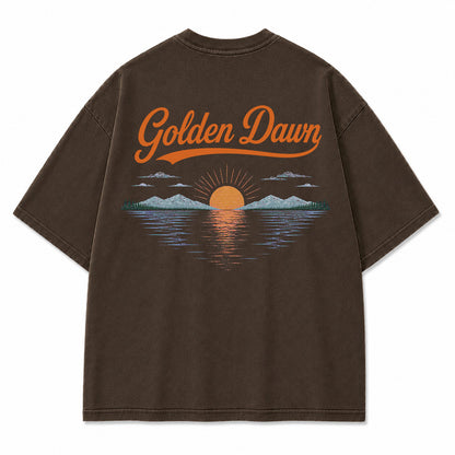 Golden Dawn Lake Graphic T-Shirt