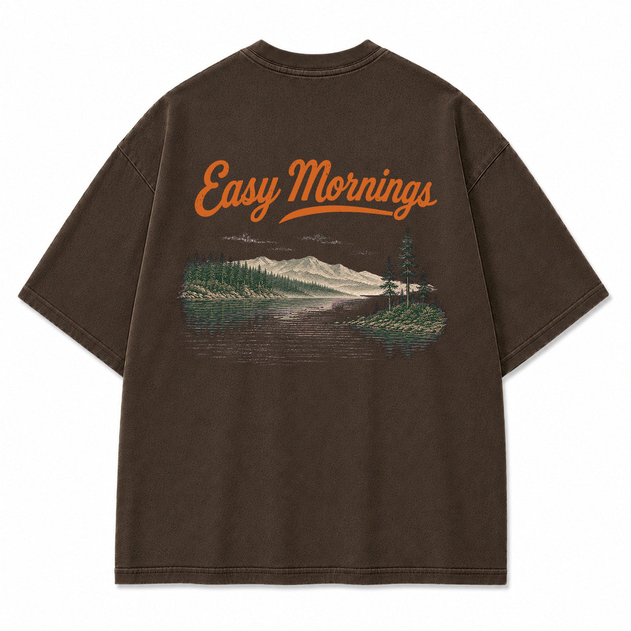 Easy Mornings Lake Graphic T-Shirt