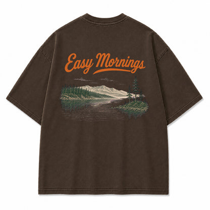 Easy Mornings Lake Graphic T-Shirt