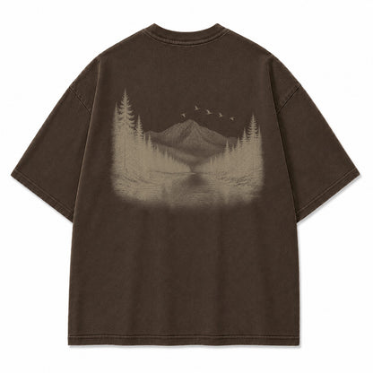 Stillwater Pines Mountain River Graphic T-Shirt