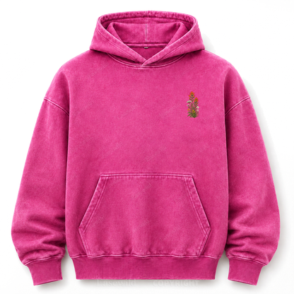Where Peace Finds Me Vintage Mountain Washed Graphic Hoodie