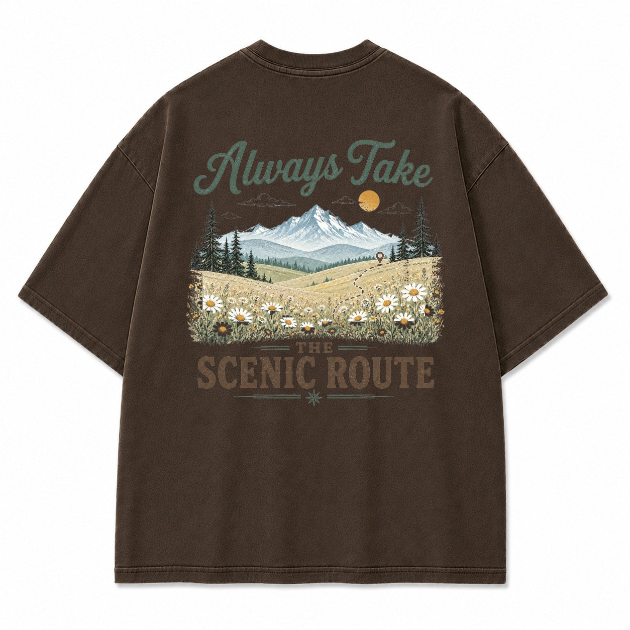 Lost in the Right Direction Back Print T-Shirt