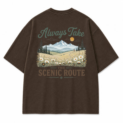 Lost in the Right Direction Back Print T-Shirt