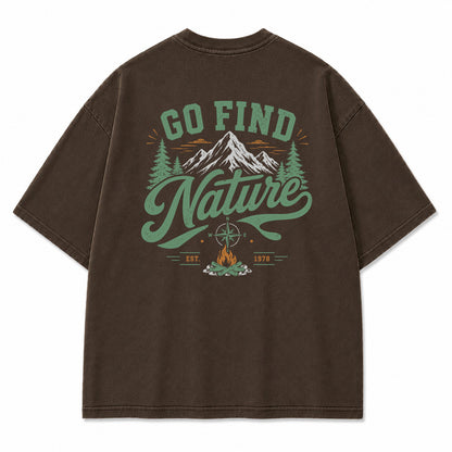 Go Find Nature Graphic T-Shirt