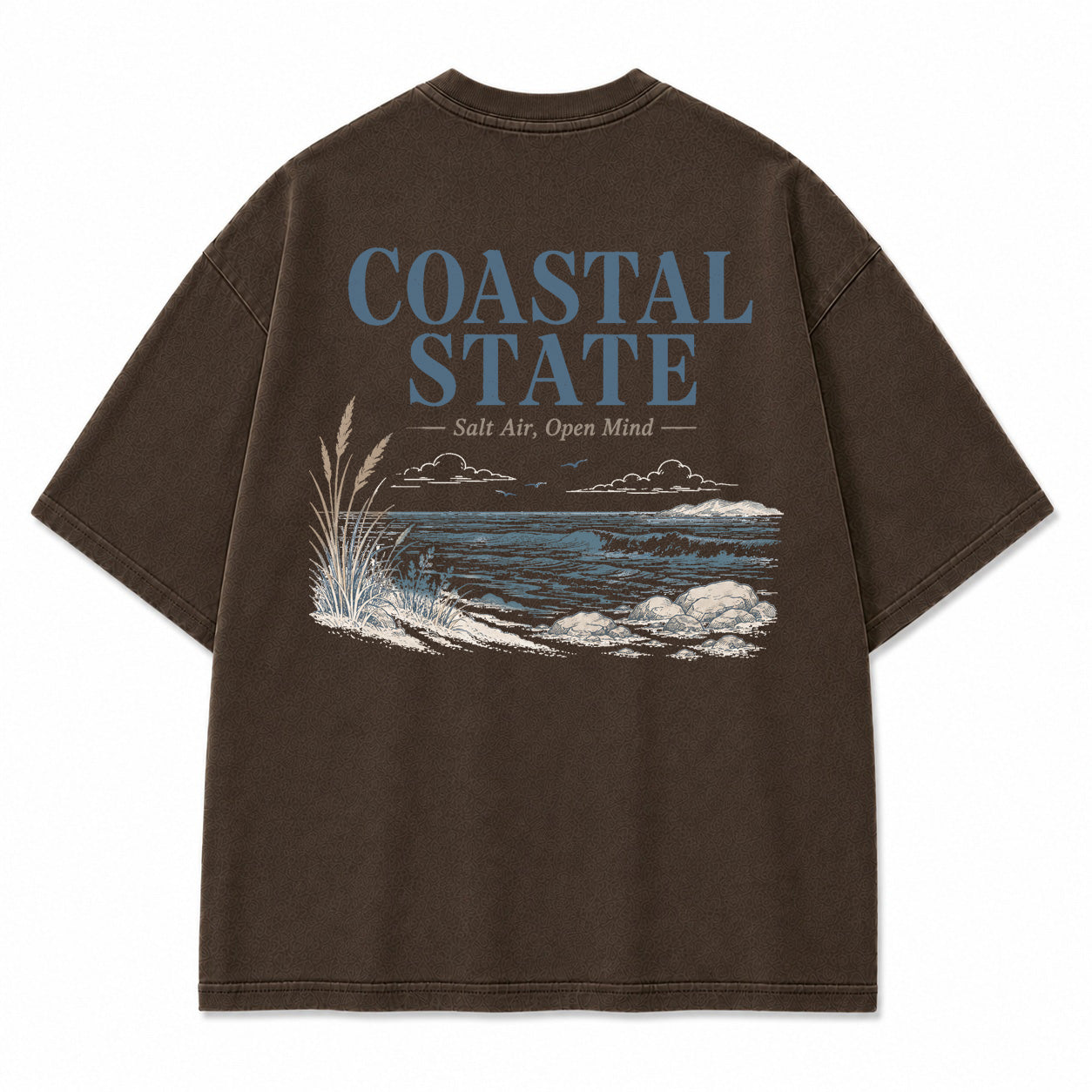 Coastal State Ocean Shore Graphic T-Shirt