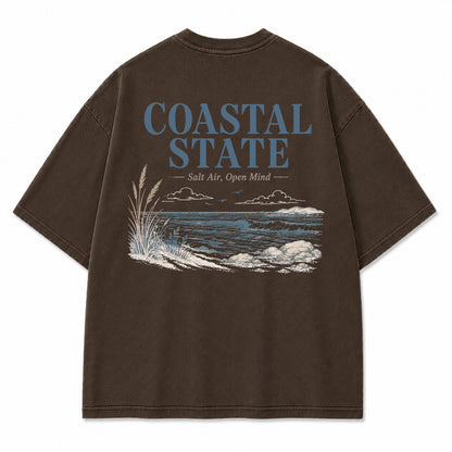 Coastal State Ocean Shore Graphic T-Shirt