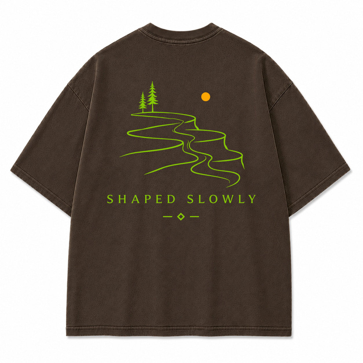 Shaped Slowly Canyon River Graphic T-Shirt