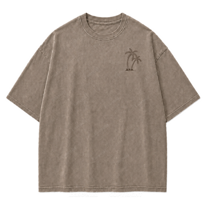 Das Meer heilt T-Shirt mit verwaschenem Aufdruck