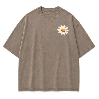 Always Take the Scenic Route Washed Print Tee