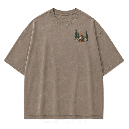 Chasing Quiet Places Washed Print Tee