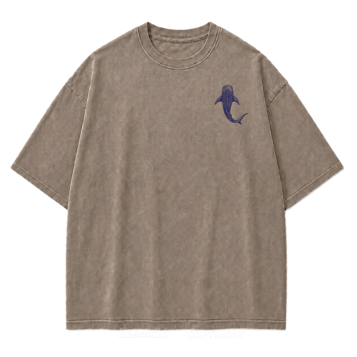 Pacific Whale Shark Washed Print Tee