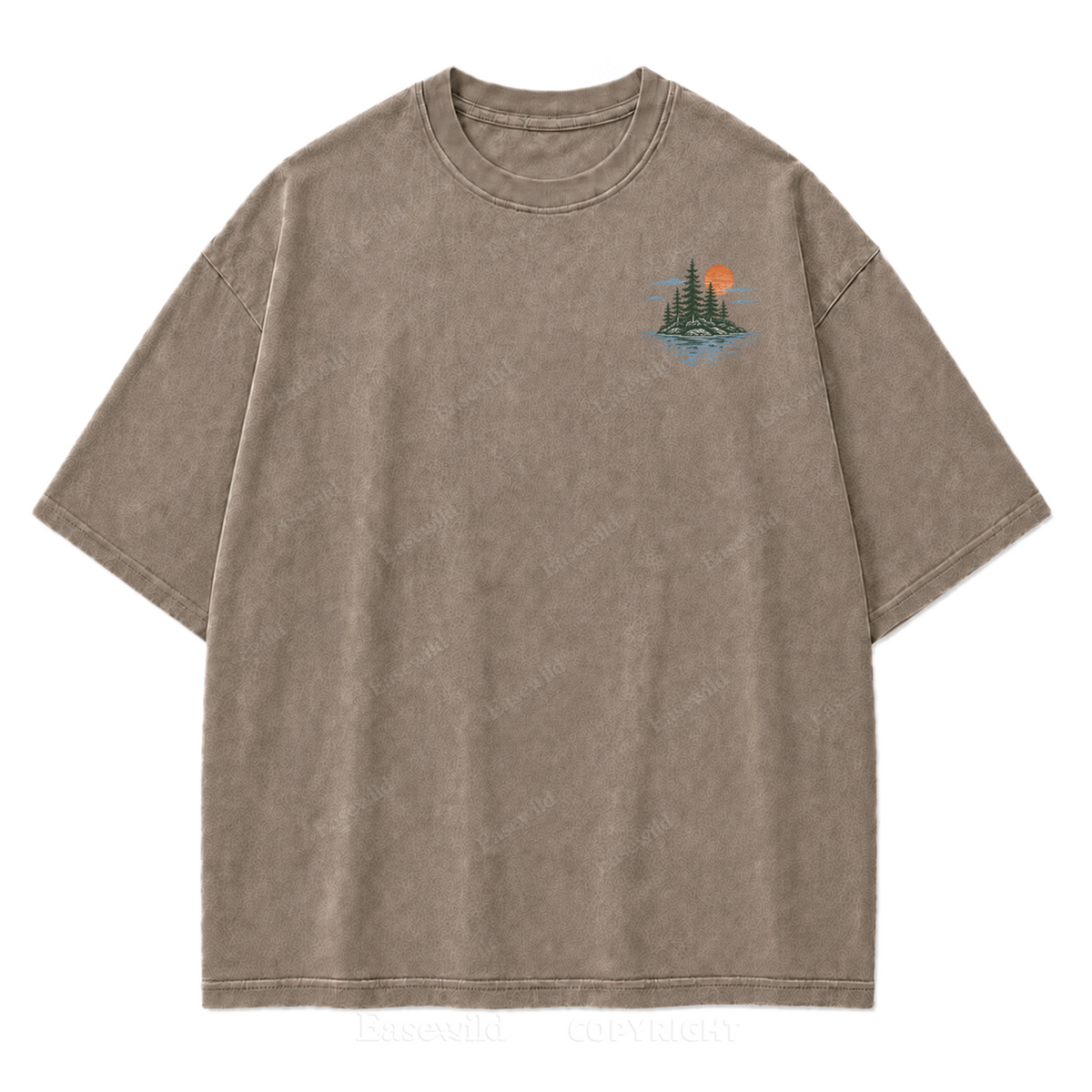Where Slow Lake Days and Good Company Meet Washed Print Tee