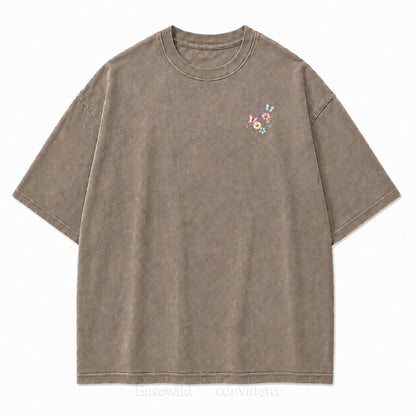 Live Wild Bloom Free Floral Art Print Tee