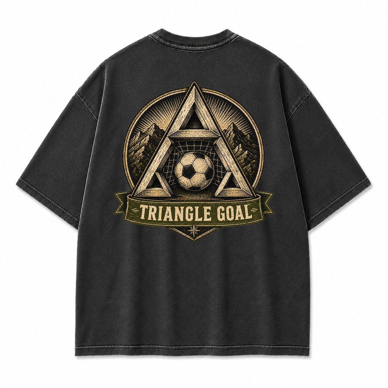 Triangle Goal Vintage Graphic T-Shirt