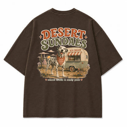 Desert Sundaes Dalmatian Graphic T-Shirt