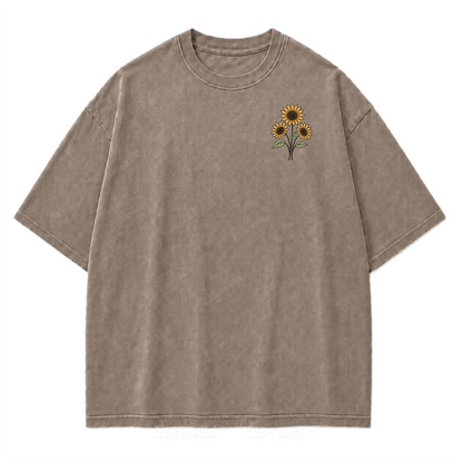 Bloom Where You Are Planted Washed Print Tee