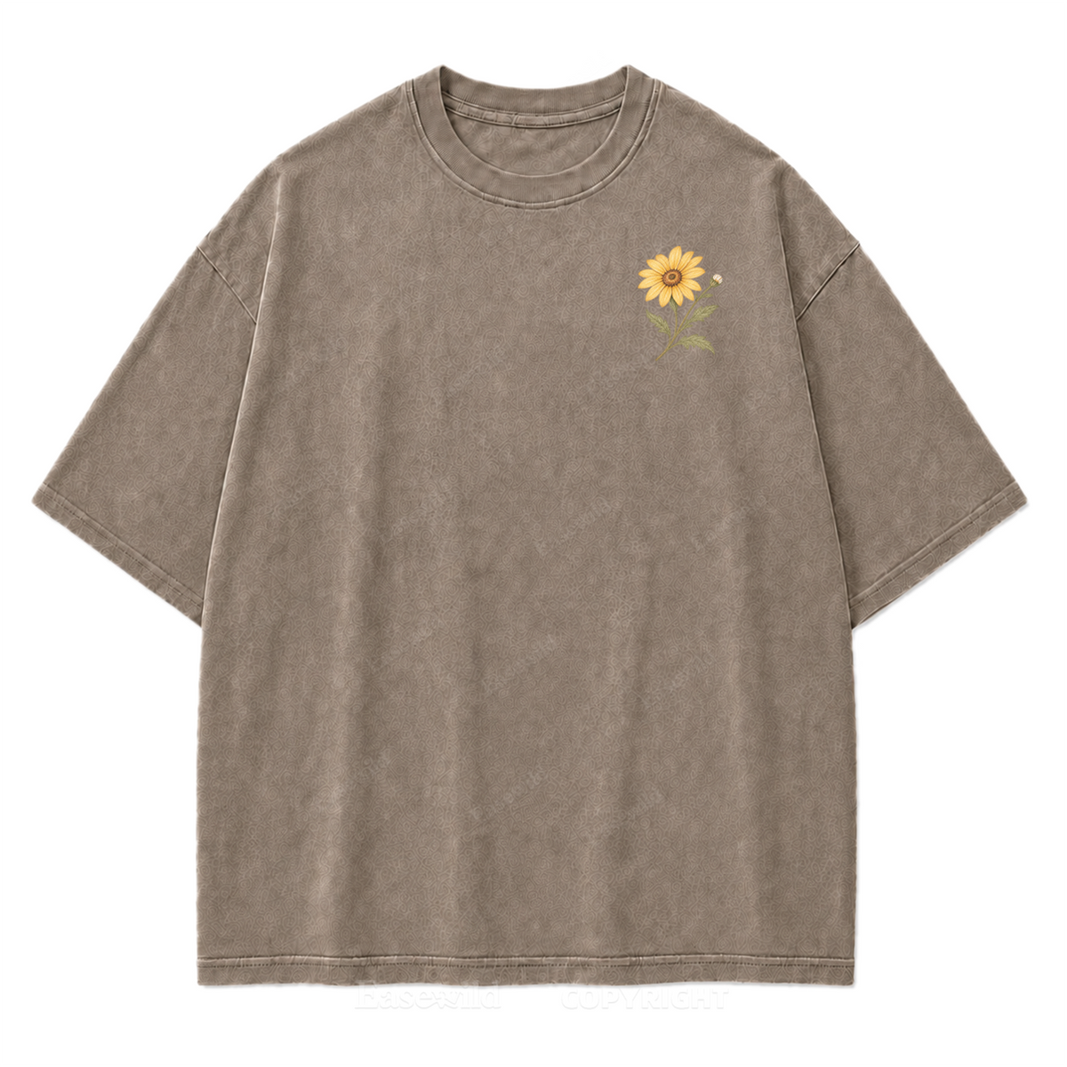 Rooted Yet Free Washed Print Tee