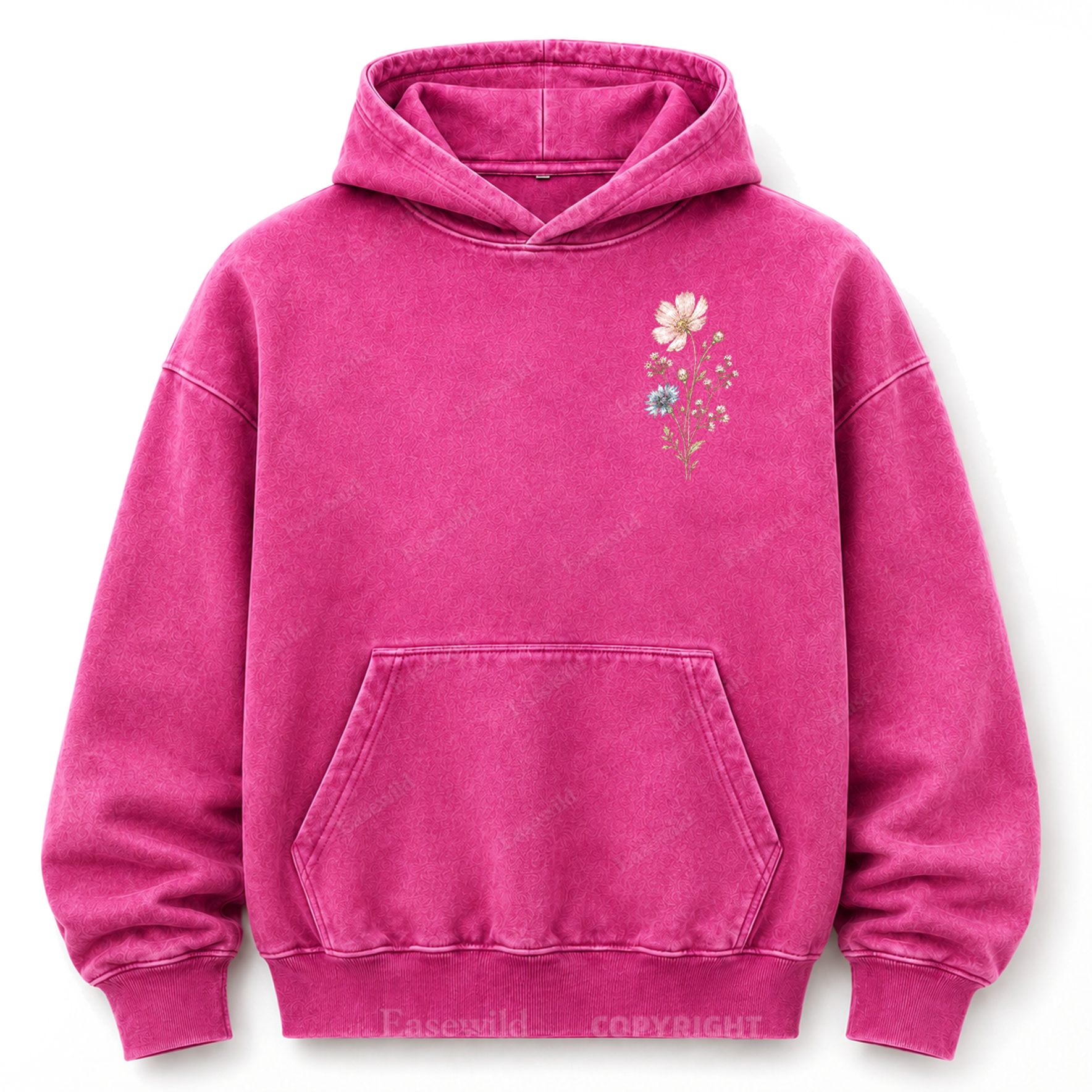 Keep Growing Wildflower Washed Graphic Hoodie