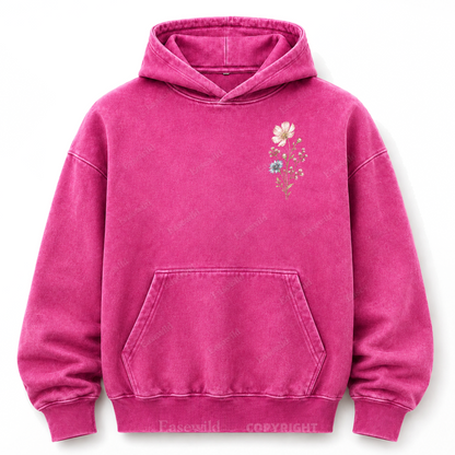 Keep Growing Wildflower Washed Graphic Hoodie