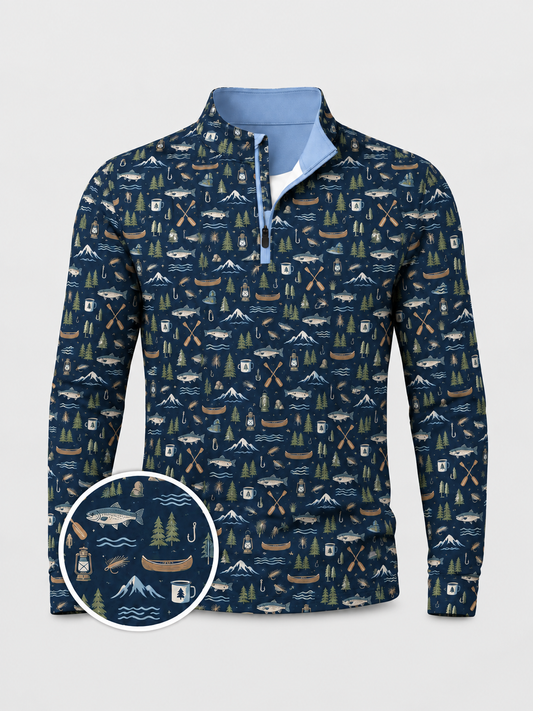 Lake & Pine Fishing Quarter-Zip Pullover