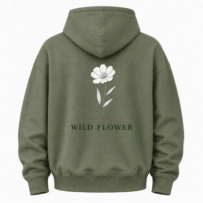 Single Stem Botanical Graphic Hoodie