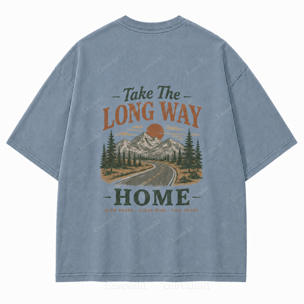 Slow Roads Full Heart Outdoor Graphic Tee
