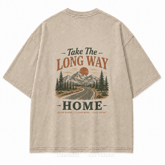 Slow Roads Full Heart Outdoor Graphic Tee