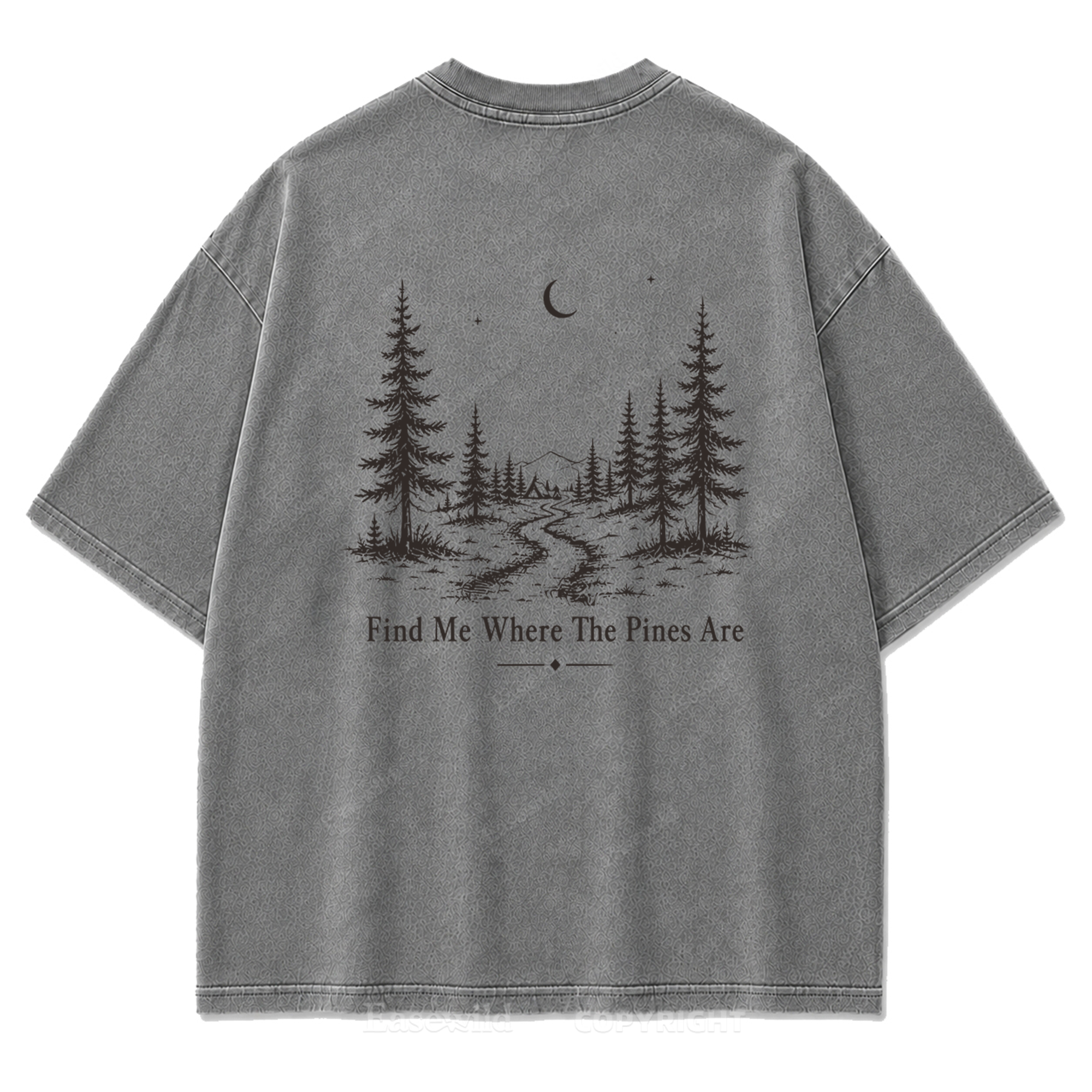 Pinebound Nights Washed Print Tee