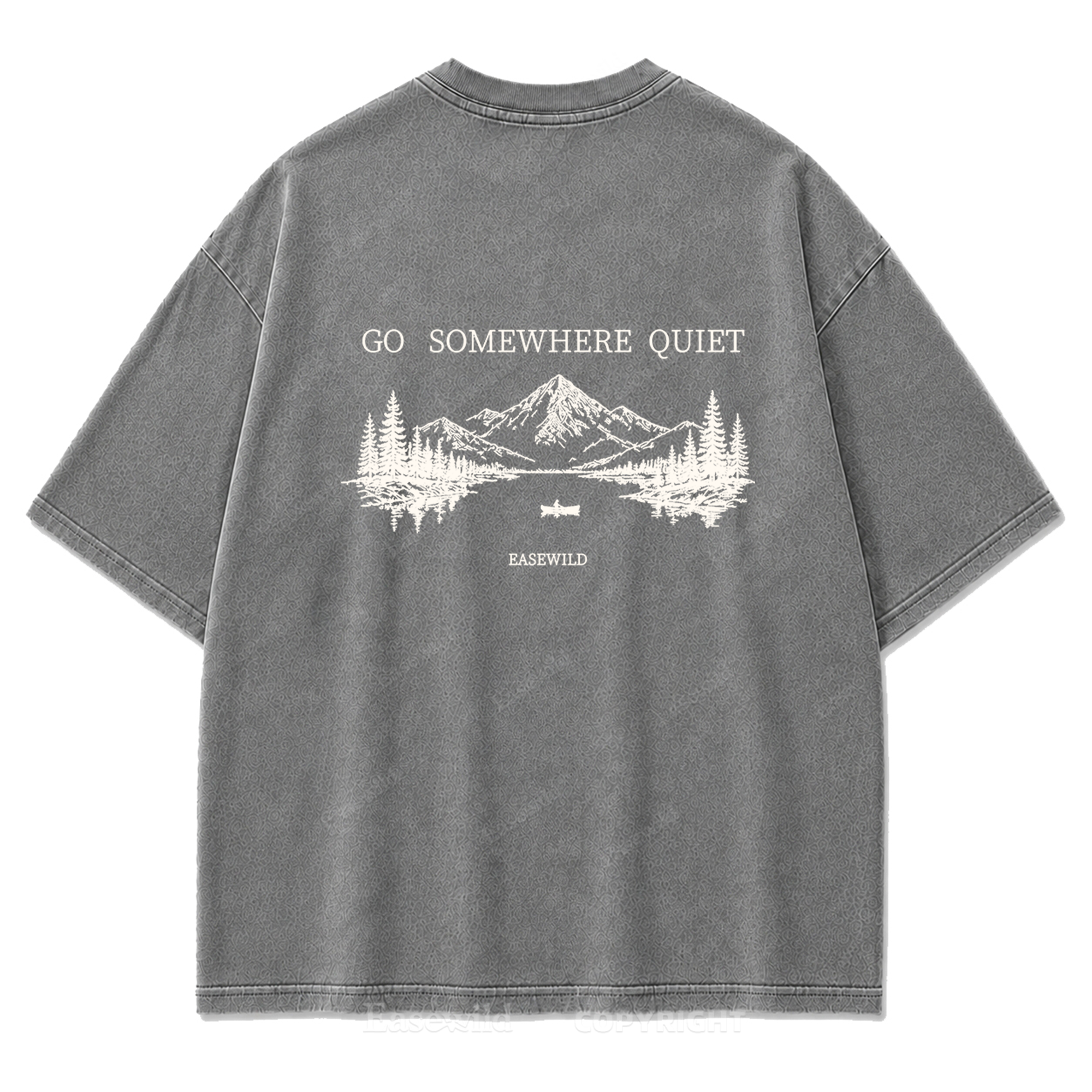 Go Somewhere Quiet Washed Print Tee