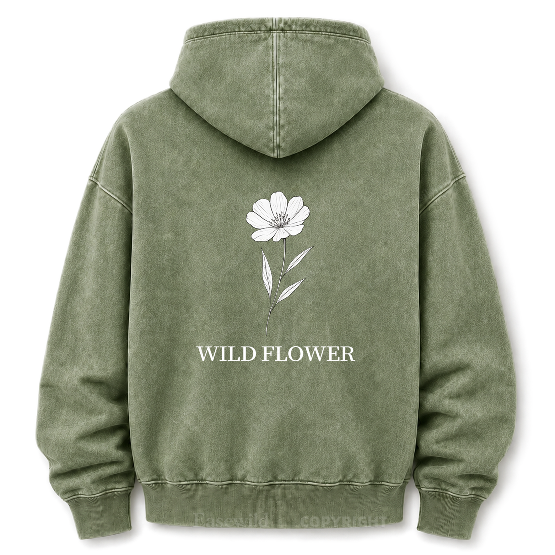 Wildflower Bouquet Washed Graphic Hoodie