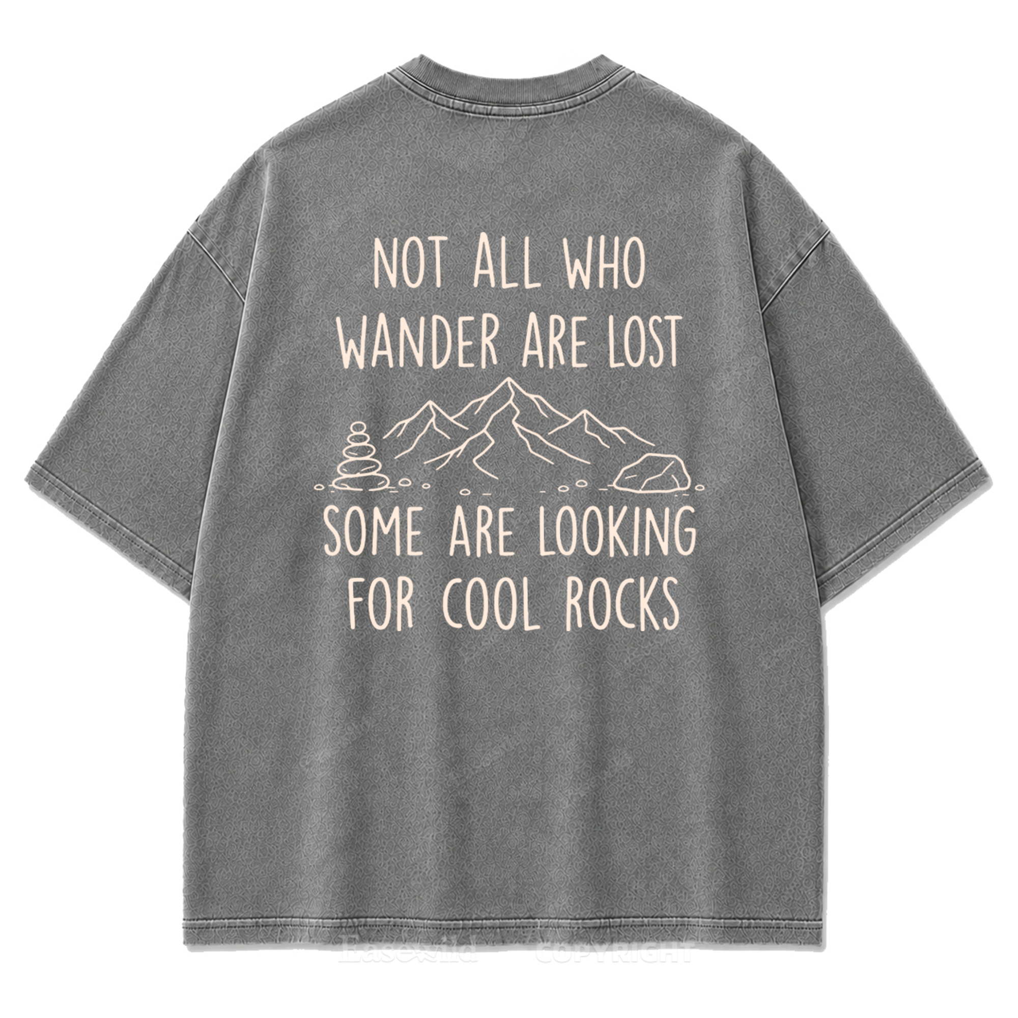 Cool Rocks Explorer Washed Print Tee