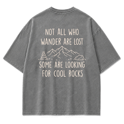 Cool Rocks Explorer Washed Print Tee
