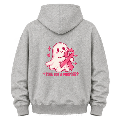 Pink For A Purpose Ghost Graphic Hoodie