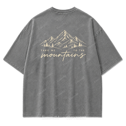 Mountain State of Mind Washed Print Tee