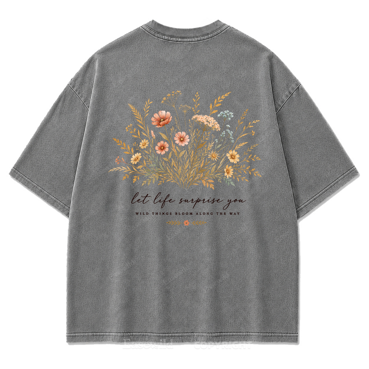Let Life Surprise You Washed Print Tee