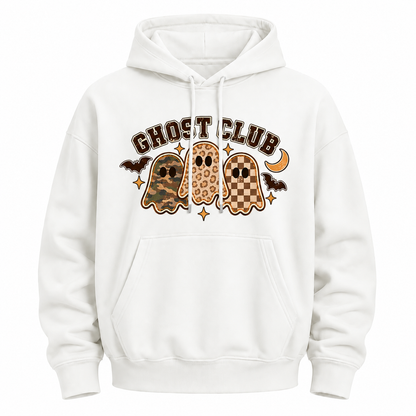 Ghost Club Halloween Graphic Hoodie