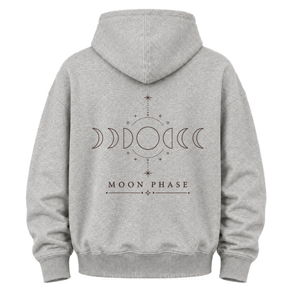Kapuzenpullover mit Mondphasengrafik