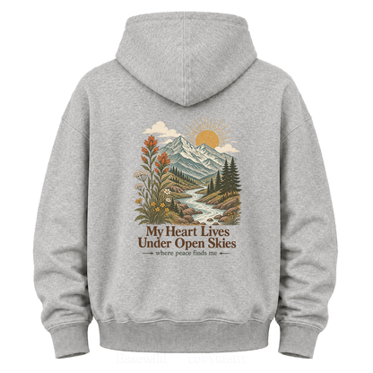 Where Peace Finds Me Vintage Mountain Graphic Hoodie